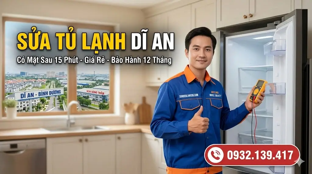 Sửa Tủ Lạnh Dĩ An hỗ trợ nhanh 30 phút Sửa Tủ Lạnh Dĩ An hỗ trợ nhanh 30 phút