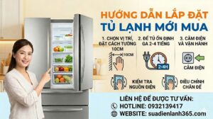Lắp đặt tủ lạnh mới mua