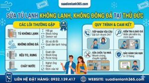 Sửa Tủ Lạnh Không Lạnh, Không Đông Đá Tại Thủ Đức