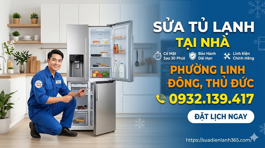 Sửa Tủ Lạnh Tại Phường Linh Đông