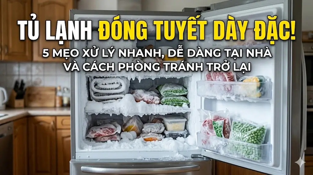 Tủ Lạnh Bị Đóng Tuyết Dày Đặc