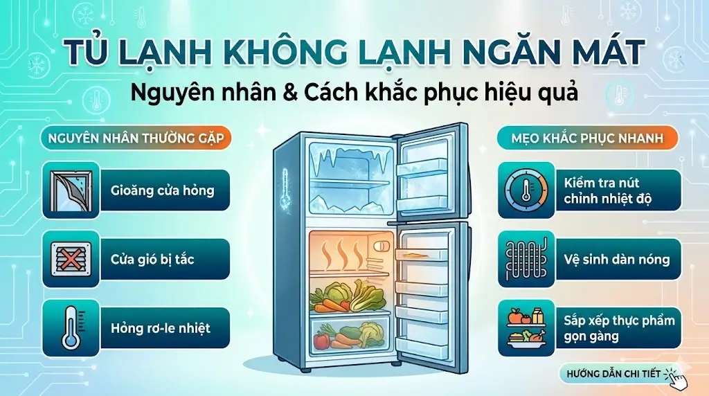 Tủ Lạnh Không Lạnh Ngăn Mát